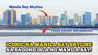 BAGONG ISLA NG MANILA BAY TANAW NA TANAW ANG MANILA BAY SKYLINE [upl. by Rbma]