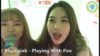 GOOD DAY Karaoke  Heejin amp Genie REDSQUARE Green  Blackpink  Playing With Fire [upl. by Mobley]