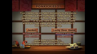 Monsters Inc Collectors Edition  Ponkickies 21  Janken and Lucky Door Games [upl. by Ardeahp]