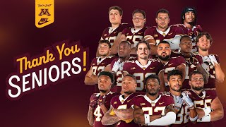 Thank You Gopher Football Seniors [upl. by Carine]