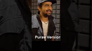 Mumbling Rap Puravjha as Mc Stan 😂puravjha roast mcstan funny shorts [upl. by Hidie]