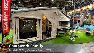 Campwerk Family Faltcaravan  2023 🦊 Caravan Salon 2022 [upl. by Prospero]