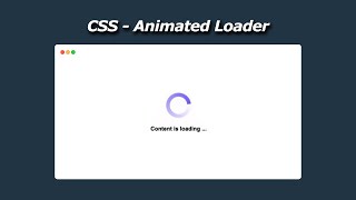 Create an Awesome Loader Using HTML amp CSS [upl. by Edaj]