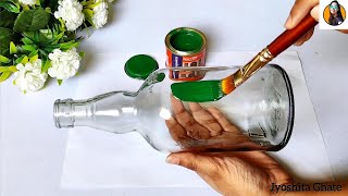 Very Beautiful amp Elegant Bottle Art DIY Bottle Painting Ideas For Beginners DIY Home Decor Ideas [upl. by Arsi2]