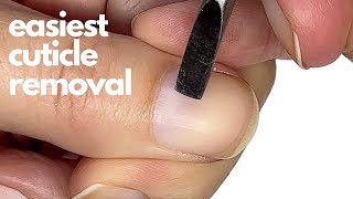 The best way to remove a cuticle and the easiest [upl. by Terr]