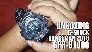 Unboxing GShock Rangeman 2018  GPRB1000 with English youtube subtitles [upl. by Tabbatha]