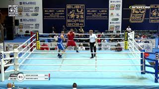 Vasyl Tkachuk UKR vs Ardijan Azemi MKD EUBC U23 Championships 2024 QFs 92kg [upl. by Koy]