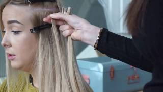 How to make flat tip hair extensions with keratin [upl. by Reema396]