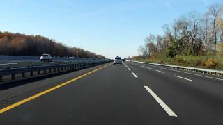 New Jersey Turnpike Exits 7A to 6 southbound Truck Lanes [upl. by Bohrer709]