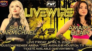 PWF Shay KarMichael vs Amaris Blair [upl. by Anorahs]