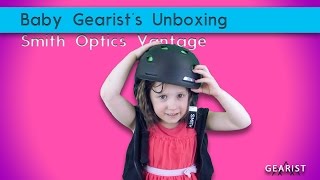 UNBOXING THE SMITH OPTICS VANTAGE SNOW HELMET WITH BABY GEARIST [upl. by Marney]