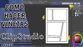 Como hacer viñetas en Clip Studio  Manga  Dibujo [upl. by Monte982]