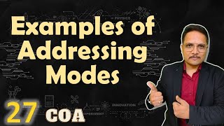 Examples of Addressing Modes Types and Solved Problems in COA 1  COA [upl. by Rodgiva]