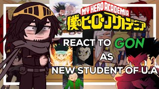 Pro Heroes react to Gon Freecss New student of UA  Gacha Club  Bnha x HxH \\ 11 🇧🇷🇺🇲 [upl. by Cirillo]