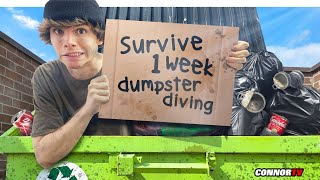 I Survived 7 Days Only Dumpster Diving  Did it Work [upl. by Corell]