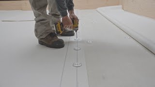 How to mechanically fastened PVC membranes on the field surface of a roof [upl. by Vite473]