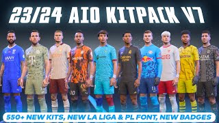 2324 AIO Kits Mod For FIFA 23 V7  New Fonts amp Badges TU171 [upl. by Hilaria]