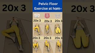 At Home Pelvic Floor Exercise for Women youtubeshorts viral [upl. by Frodin]