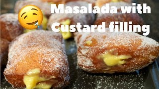 Malasada recipe  Custard filling  Tasteofthesouthpacific [upl. by Noicpecnoc]