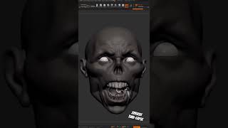 zbrush Timelapse scary zbrush modeling sculpting [upl. by Lowson]