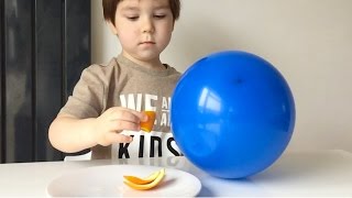 How To Pop Balloons With An Orange Peel [upl. by Buonomo]