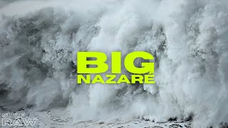 NAZARÉ BIG WAVES  FIRST BIG SWELL OF THE SEASON  epic drone view [upl. by Gylys]