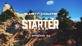 MontanhaRussa Aquatica  SÉRIE REALISTIC STARTER PARK  Planet Coaster 34 [upl. by Nett]