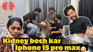 Kidney Bechke Iphone 15 Pro Max Unboxing 📱 Prank On Huda Appi  Fokats  Abresh amp Zeeshan [upl. by Wilmar]