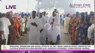 EPISCOPAL ORDINATION OF RT REV  MSGR ANSELM PENDO LAWANI AS THE CATHOLIC BISHOP OF ILORIN DIOCESE [upl. by Eenhpad]