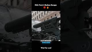 Nick Furys Badass Escape 😈 🔥 shorts viral captainamericawintersoldier [upl. by Erodisi]