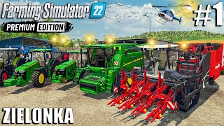 THE ADVENTURE BEGINS  500 COWS FARM  Zielonka  Farming Simulator 22 PREMIUM EDITION  Episode 1 [upl. by Ide675]