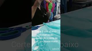 como marcar e cortar barra em vestidos longos de musseline [upl. by Denna]