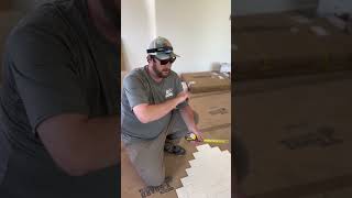 Tile installation training how to lay out tile bathroomremodel tilediy [upl. by Burn]