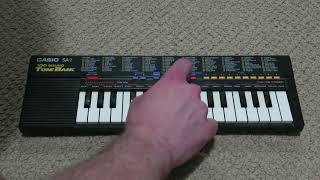 Recreating Fatboy Slims The Joker Kid Carpet Remix on the Casio SA1 [upl. by Lesslie]