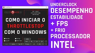 Como iniciar o THROTTLESTOP junto do Windows  FPS [upl. by Nilyam]