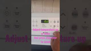 Oven Range kenmore how to adjust temperature in the oven [upl. by Cleo]