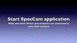 EpocCam Setup Guide for iPhone [upl. by Lleumas]