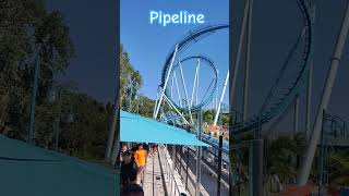 Pipeline Surf Coaster Off Ride SeaWorld [upl. by Eerol292]