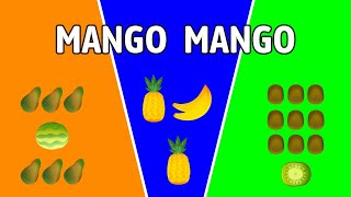 Mango Mango  Een fruitig liedje voor iedereen  Canon zingen [upl. by Mahala638]