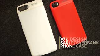 WK DESIGN SAKI POWERBANK PHONE CASE REVIEW [upl. by Norbel]