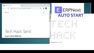 How to Set Autostart ERPNext in Ubuntu Server  frappe  linux  Auto Start With Script [upl. by Gorey316]