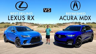 LUXURY BESTSELLERS  2025 Acura MDX vs 2024 Lexus RX 350 Comparison [upl. by Lahtnero]