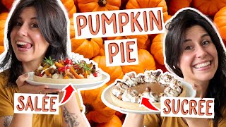 COMMENT FAIRE UNE PUMPKIN PIE salée et sucrée  🍁🎃 recettes automnales vegan [upl. by Armbruster]