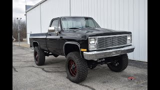 454 Big Block V8 Powered and FrameOff Restored 1983 Chevrolet K10 Test Drive [upl. by Dhumma]