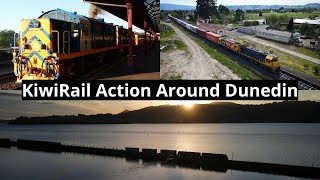 KiwiRail Action Around Dunedin HD Drone Footage [upl. by Luciana]