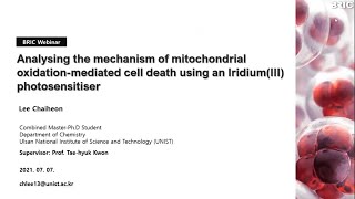 다기능성 이리듐 photosensitizer를 이용한 미토콘드리아 산화 및 세포사멸 메커니즘 분석 [upl. by Yevreh]
