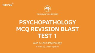 Psychopathology MCQ Revision Test 1 for AQA A Level Psychology [upl. by Moonier]