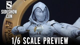 Hot Toys Moon Knight Figure Preview  Sideshow Con SDCC 2022 [upl. by Aratak]