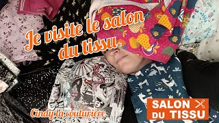 Je visite le salon du tissu  Cindy la couturière [upl. by Sirromad702]