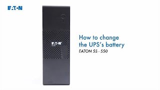 How to change the UPSs battery  Eaton 5S 550 [upl. by Edik700]